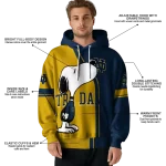 notre dame fighting irish playful snoopy navy hoodie best selling