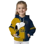 notre dame fighting irish playful snoopy navy hoodie best selling