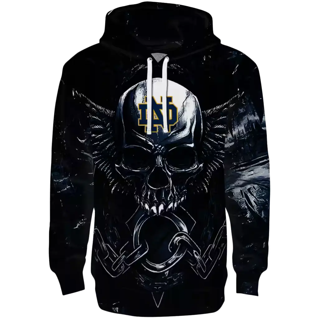 notre dame fighting irish skull artwork navy black hoodie best selling notre dame fighting irish skull artwork navy black hoodie best selling