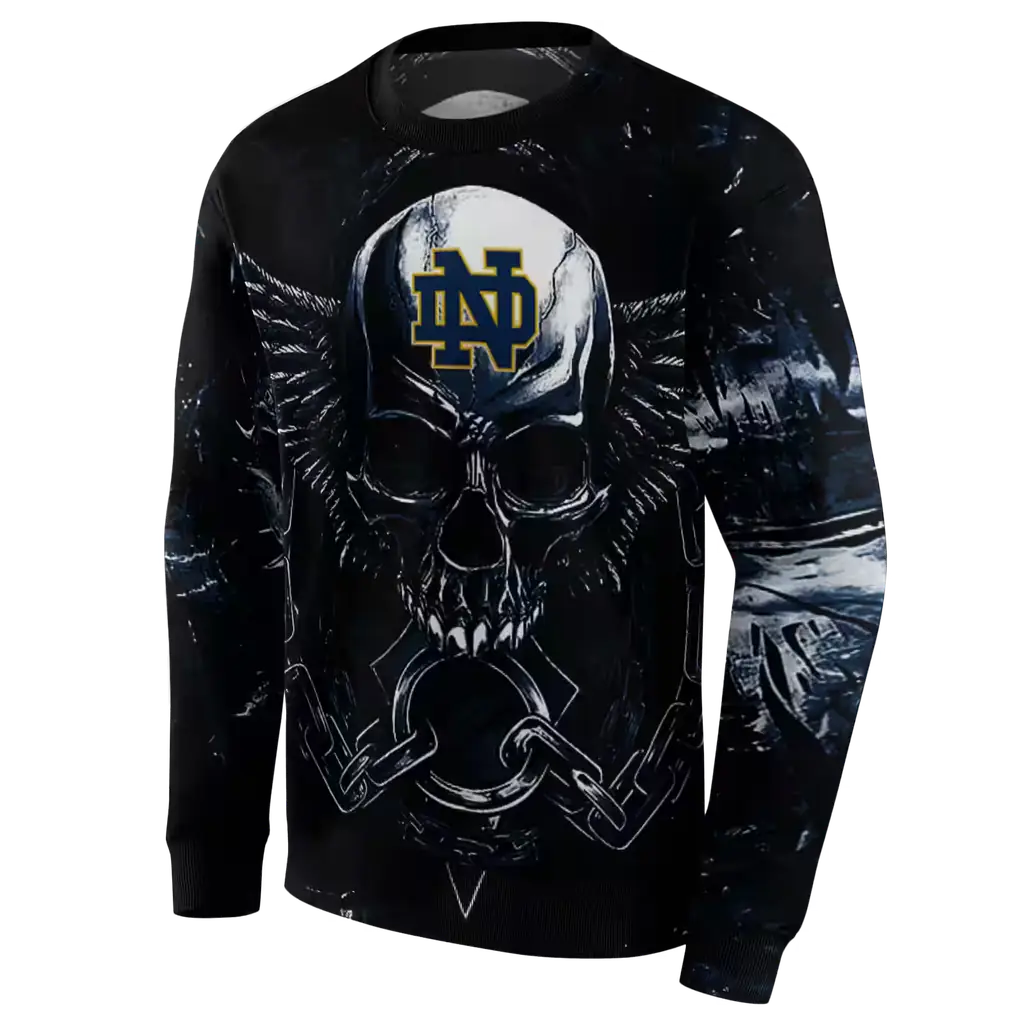 notre dame fighting irish skull artwork navy black hoodie new arrival notre dame fighting irish skull artwork navy black hoodie new arrival
