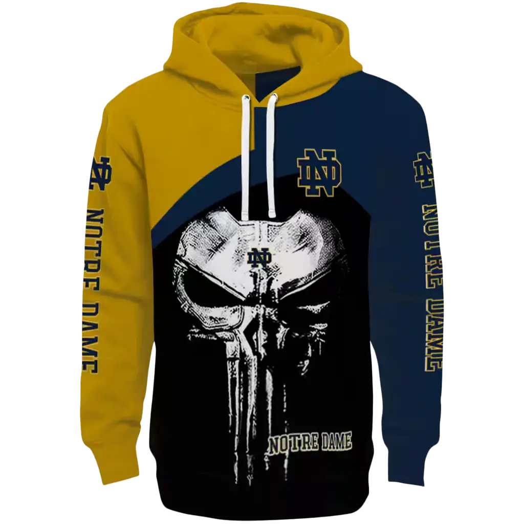 notre dame fighting irish skull punisher gold black hoodie best selling notre dame fighting irish skull punisher gold black hoodie best selling