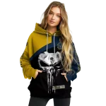 notre dame fighting irish skull punisher gold black hoodie best selling