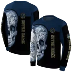 notre dame fighting irish sugar skull navy black hoodie best selling