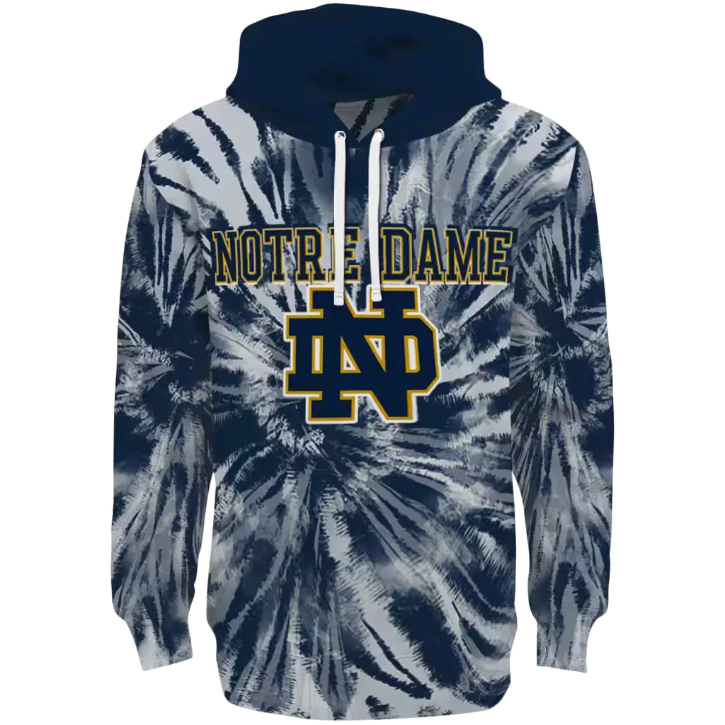 notre dame fighting irish tie dye pattern navy hoodie best selling notre dame fighting irish tie dye pattern navy hoodie best selling