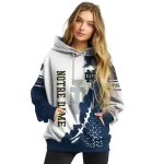 notre dame fighting irish triangular pattern navy white hoodie best selling