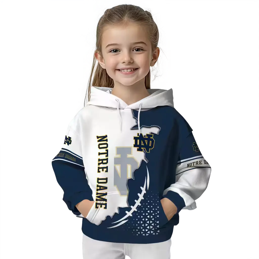 notre dame fighting irish triangular pattern navy white hoodie top rated notre dame fighting irish triangular pattern navy white hoodie top rated