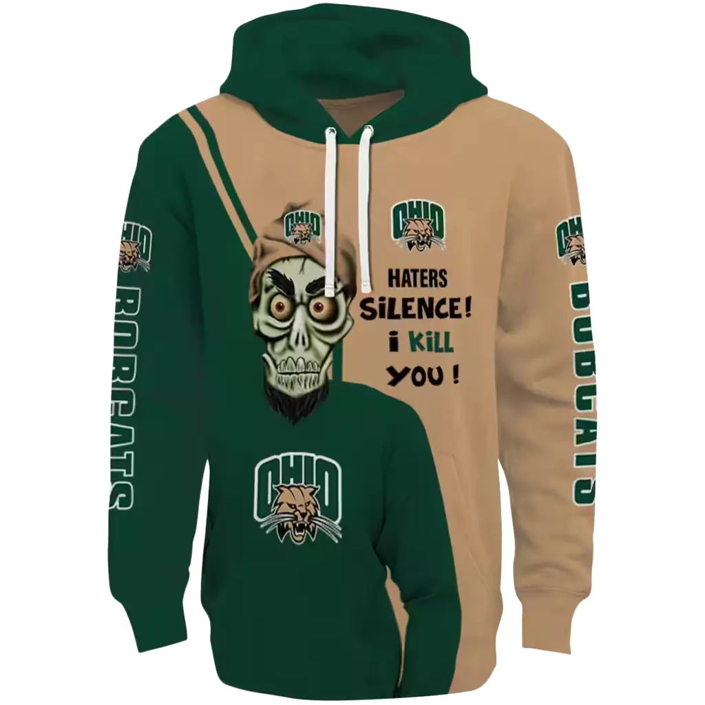 ohio bobcats achmed skull green hoodie best selling ohio bobcats achmed skull green hoodie best selling