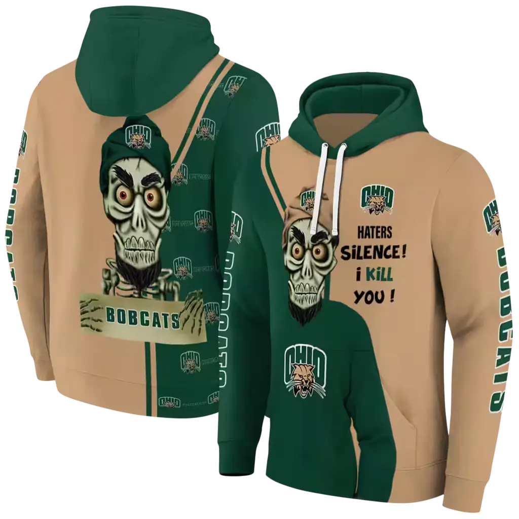 ohio bobcats achmed skull green hoodie fashion forward ohio bobcats achmed skull green hoodie fashion forward