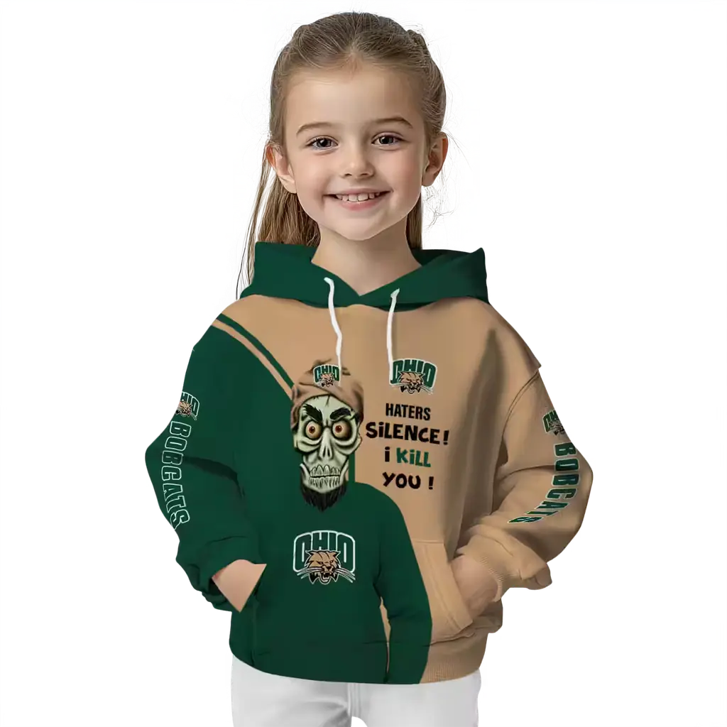 ohio bobcats achmed skull green hoodie top rated ohio bobcats achmed skull green hoodie top rated