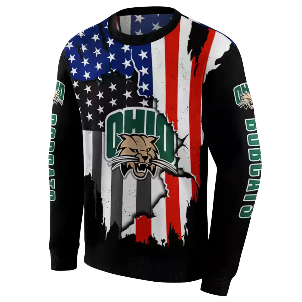 ohio bobcats american pride black hoodie new arrival ohio bobcats american pride black hoodie new arrival