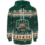ohio bobcats christmas trees green hoodie best selling