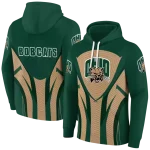 ohio bobcats concentric lines green black hoodie best selling