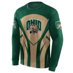 ohio bobcats concentric lines green black hoodie best selling