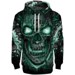 ohio bobcats demonic skull green black hoodie best selling