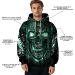 ohio bobcats demonic skull green black hoodie best selling