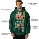 ohio bobcats football heartbeat green hoodie best selling