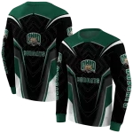 ohio bobcats futuristic pattern green black hoodie best selling