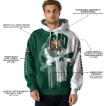 ohio bobcats graphic punisher green white hoodie best selling