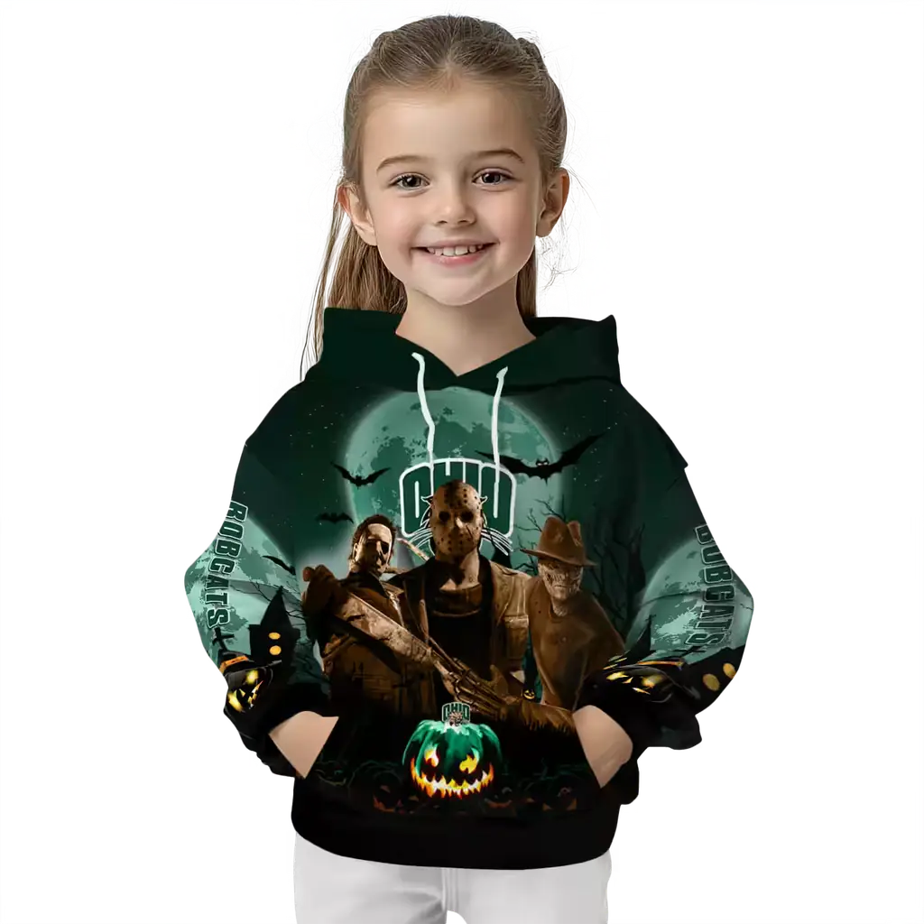 ohio bobcats halloween vibes green black hoodie top rated ohio bobcats halloween vibes green black hoodie top rated