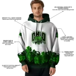 ohio bobcats lucky motif white green hoodie best selling