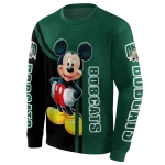 ohio bobcats mickey mouse green black hoodie best selling