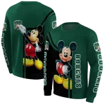 ohio bobcats mickey mouse green black hoodie best selling