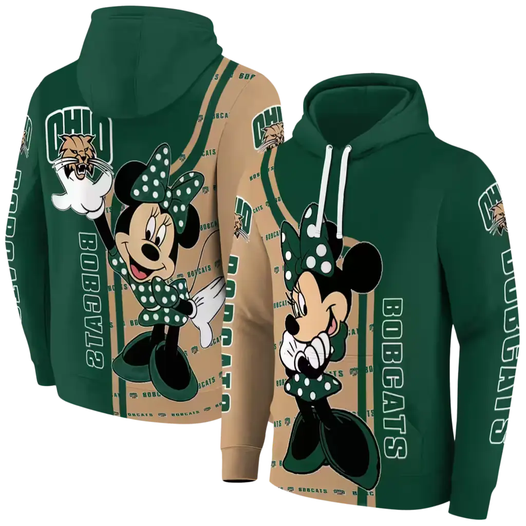 ohio bobcats minnie mouse green hoodie fashion forward ohio bobcats minnie mouse green hoodie fashion forward