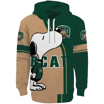 ohio bobcats playful snoopy green hoodie best selling