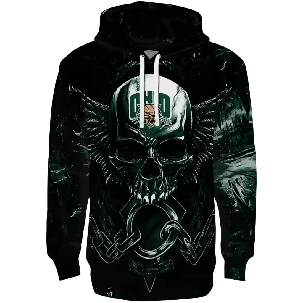 ohio bobcats skull artwork green black hoodie best selling ohio bobcats skull artwork green black hoodie best selling