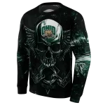 ohio bobcats skull artwork green black hoodie best selling
