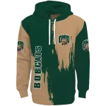 ohio bobcats splatter effect green hoodie best selling