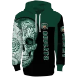 ohio bobcats sugar skull green black hoodie best selling