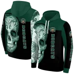 ohio bobcats sugar skull green black hoodie best selling