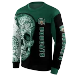 ohio bobcats sugar skull green black hoodie best selling
