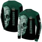 ohio bobcats sugar skull green black hoodie best selling