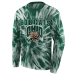 ohio bobcats tie dye pattern green hoodie best selling