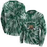 ohio bobcats tie dye pattern green hoodie best selling