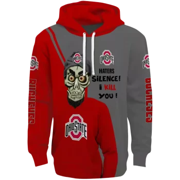 ohio state buckeyes achmed skull scarlet hoodie best selling