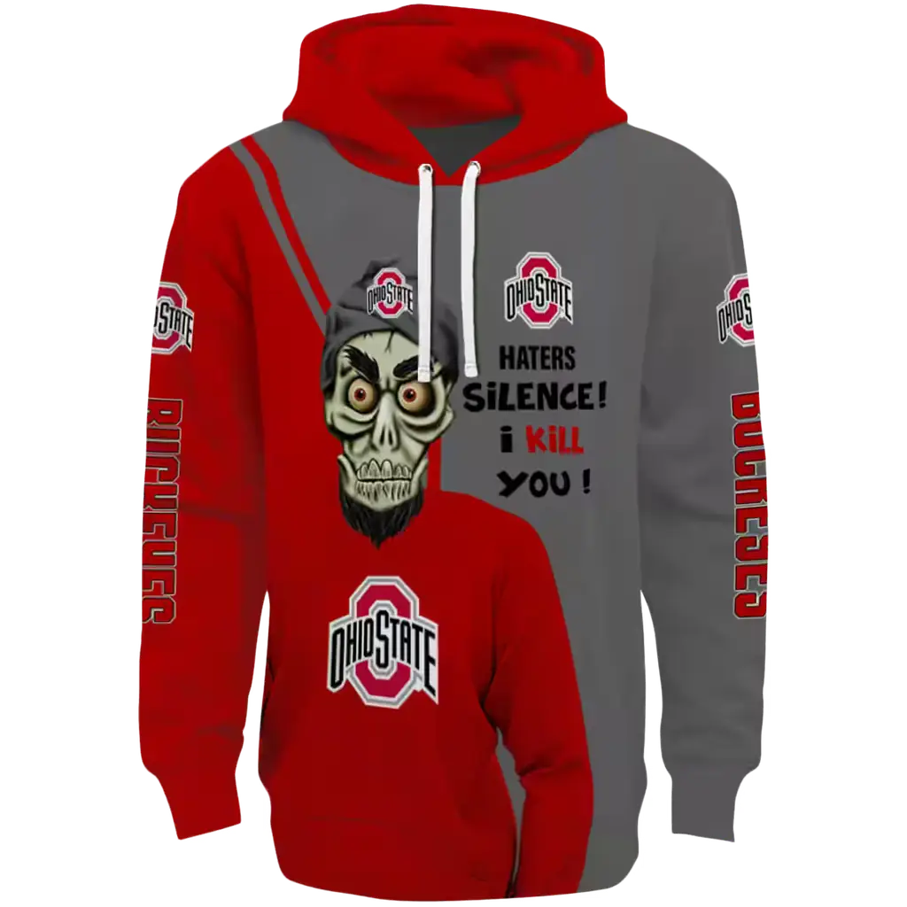 ohio state buckeyes achmed skull scarlet hoodie best selling ohio state buckeyes achmed skull scarlet hoodie best selling