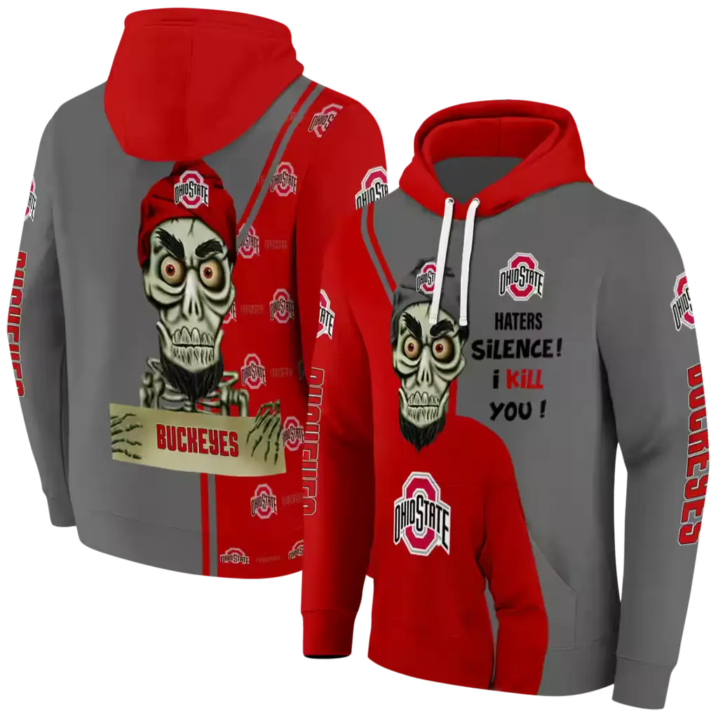 ohio state buckeyes achmed skull scarlet hoodie fashion forward ohio state buckeyes achmed skull scarlet hoodie fashion forward