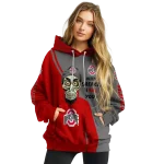 ohio state buckeyes achmed skull scarlet hoodie best selling