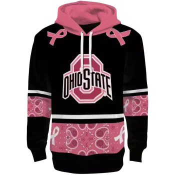 ohio state buckeyes awareness ribbon black pink hoodie best selling