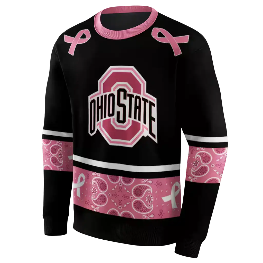 ohio state buckeyes awareness ribbon black pink hoodie new arrival ohio state buckeyes awareness ribbon black pink hoodie new arrival