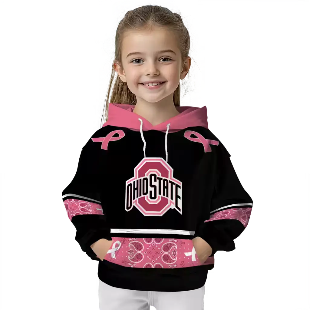 ohio state buckeyes awareness ribbon black pink hoodie top rated ohio state buckeyes awareness ribbon black pink hoodie top rated