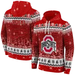 ohio state buckeyes christmas trees scarlet hoodie best selling