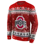 ohio state buckeyes christmas trees scarlet hoodie best selling