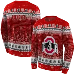 ohio state buckeyes christmas trees scarlet hoodie best selling