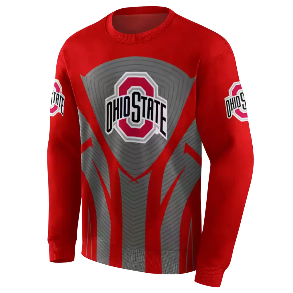 ohio state buckeyes concentric lines scarlet black hoodie new arrival ohio state buckeyes concentric lines scarlet black hoodie new arrival