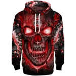 ohio state buckeyes demonic skull scarlet black hoodie best selling