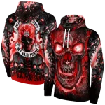 ohio state buckeyes demonic skull scarlet black hoodie best selling